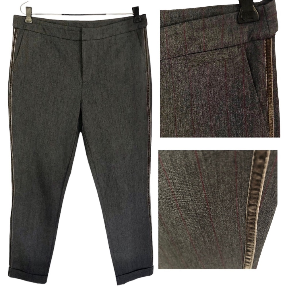 Sundance Gray Pants with Red Accents